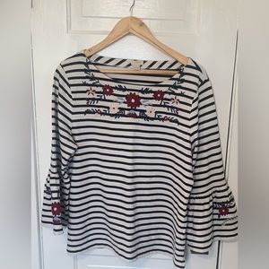 JCrew top. XL, 3/4 sleeve.